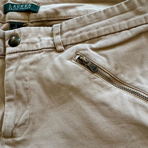 LAUREN Ralph Lauren Khaki Straight Pants Size 8 - Picture 2 of 7